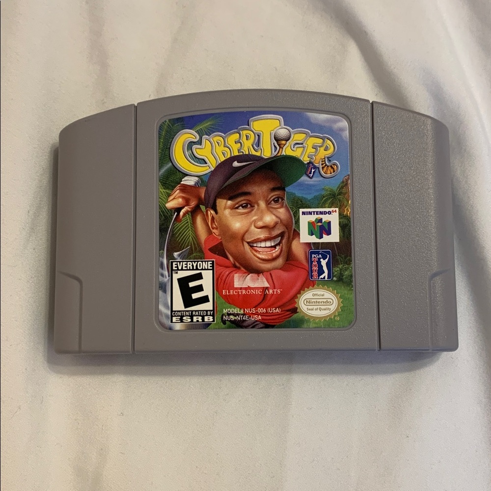 Nintendo 64 Vintage Cyber Tiger Woods Golf N64 Video Game